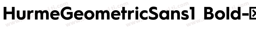 HurmeGeometricSans1 Bold字体转换
